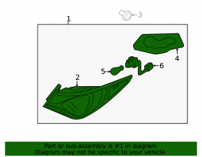 Light outer wing left Hyundai Sonata 11-14