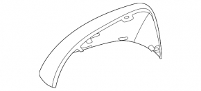 Right mirror cover Mercedes EQS-class V297 22-25