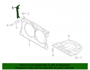 TV bar eyelash right Nissan Altima 19-