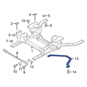 Radiator protection bracket Ford Mustang mk6 15- 2.3T