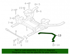 Radiator protection bracket Ford Mustang mk6 15- 2.3T