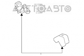 Airbag sensor rear right Ford Edge 15-