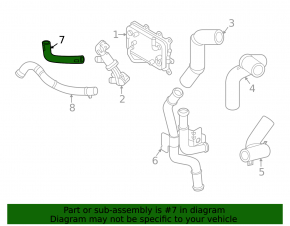 Cooling system hose Hyundai Sonata 20-23 2.5