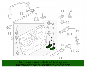 Volvo XC60 18-25 inner front left door handle