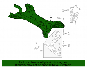 Front subframe for Mitsubishi Outlander 2016-2017