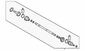 Drive axle rear left Hyundai Tucson 16-21