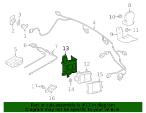Blind Spot Sensor Bracket (BSM) Left for Audi A6 C8 19-25