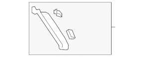 Left tailgate trim Audi Q7 16-24 grey