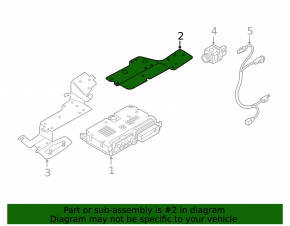 Driver Assist Control Module Bracket for Audi Q8 19-26 Upper