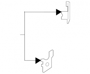 Bracket for central parking sensors of the rear bumper, left, BMW 3 G20 19-22