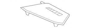Front panel trim right Lexus RX350 RX450h 10-15 black