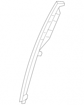 Rear right door glass guide for Lexus ES250 ES300h ES350 19-26 under the curtain