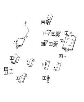 Dodge Charger 15-20 smart key