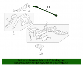 Front strut bar Honda Accord 13-15 3.5