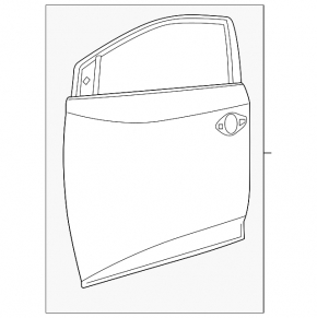 Door bare front right Nissan Murano z52 15-