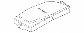 Upper cover of the fuse box under the hood right Toyota Camry v70 18- hybrid