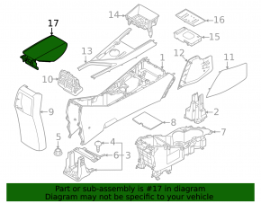 Armrest Kia Niro 23 - leather black
