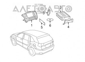 Monitor, display, navigation Lexus RX300 RX330 RX350 RX400h 04-07