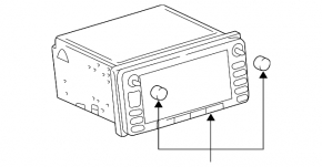 JBL tape player, CD changer, radio, Toyota Camry v30 2.4 panel, no adjustment, scratches