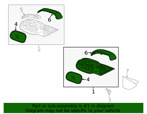 Side mirror left Kia Niro 17-22 HEV, PHEV