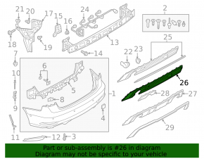 Front bumper protection for the Audi A3 8V 17-20 S-line