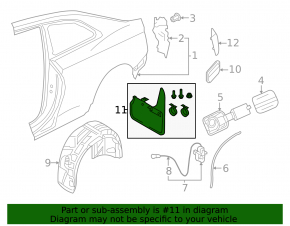 Mudguards rear set 2pcs Audi A5 F5 17-