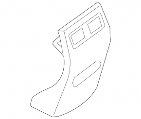 Center console trim rear Nissan Altima 13-18 black, scratch