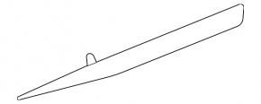 Rear bumper reflector, inner left, Porsche Taycan 20-26