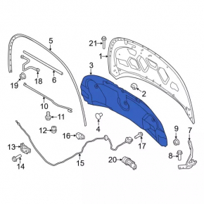Ford Explorer 16-19 Hood Insulation