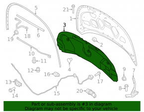 Ford Explorer 16-19 Hood Insulation