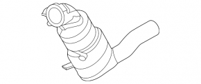 Catalytic converter left Ford Explorer 22-24 3.0T