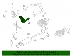 Catalytic converter left Ford Explorer 22-24 3.0T