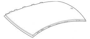 Metal roof Mercedes CLA 14-19 silver, banana dented, sawed off