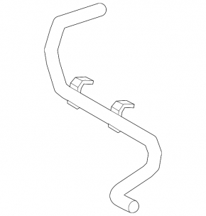 Cooling pipe Lexus NX200t NX300 NX300h 15-21 to the expansion tank of the intercooler cooling