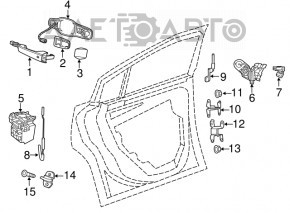 Chrysler 300 11-23 Rear Left Outer Handle Plug