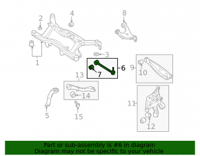 Rear right transverse control arm Subaru Forester 14-18 SJ
