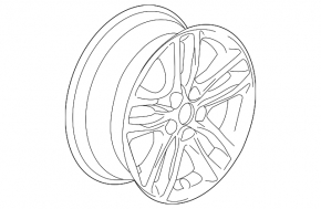 Wheel disk R17 Chevrolet Malibu 16-18 curb