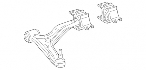 Lower front left control arm for Mercedes CLA 14-19
