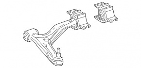 Lower front left control arm for Mercedes CLA 14-19