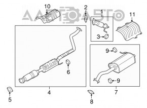 Intake pipe Hyundai Elantra UD 11-16 1.8