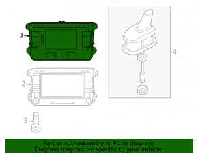Monitor, display VW CC 13-15 rest on 6 buttons
