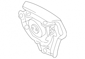 Lexus RX400h RX330 RX350 gray steering wheel airbag without squib