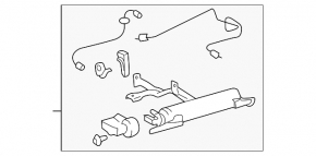 Lexus RX300 RX330 RX350 04-09 air suspension receiver hose cut