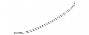 Rear bumper center molding for Audi A8 11-14 chrome