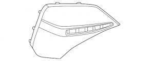 Left rear bumper cover for BMW 4 Series G26 22-26 M Sport
