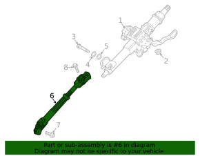 Steering cardan shaft Kia Optima 16-