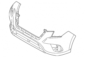 Subaru Forester 2022-2024 bare front bumper