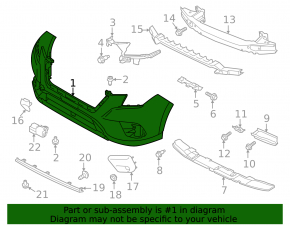 Subaru Forester 2022-2024 bare front bumper