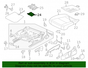 Computer occupant seat VW Passat b7 12-15 USA