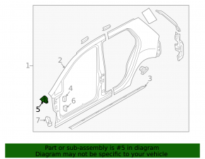Wing bracket left upper VW Golf 15-21